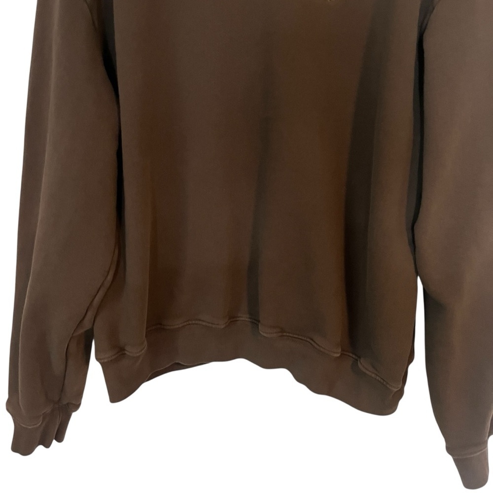 THE LOCAL LOVE CLUB Vitals Crew Neck Sweatshirt in Oak - Picture 5 of 10